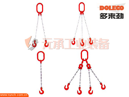 青岛进口起重吊索具厂家销售：DOLECO多来劲成套链条索具